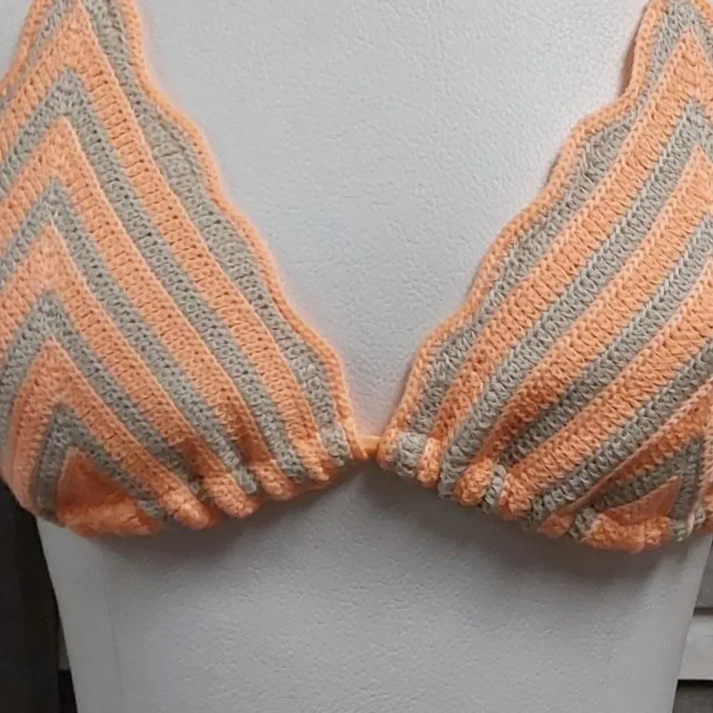 Women's Crochet Triangle Bikini Top | Wild Fable | Small (4/6)
